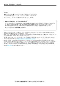 Microscopic Theory of Nuclear Fission: a Review