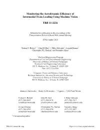 Monitoring the Aerodynamic Efficiency of Intermodal Train Loading Using Machine Vision