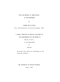 Myth and Meaning in Three Novels of Hugh Maclennan