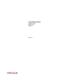 Oracle® Retail Allocation Installation Guide Release 15.0.3 F18444-01
