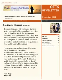 OTTS NEWSLETTER| Issue 121718