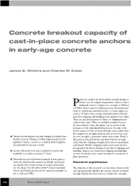 Prediction Models for the Breakout Strength Design Of
