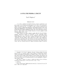 Saving the Federal Circuit