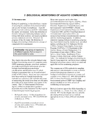 3 Biological Monitoring of Aquatic Communities