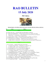 Bulletin 200715 (PDF Edition)