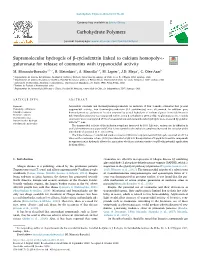 Supramolecular Hydrogels of Β-Cyclodextrin Linked to Calcium Homopoly-L- Guluronate for Release of Coumarins with Trypanocidal Activity T ⁎ M