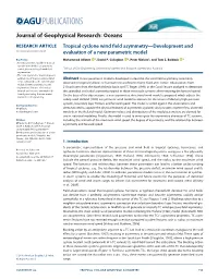 Tropical Cyclone Wind Field Asymmetry Development and Evaluation of A