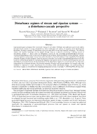 Disturbance Regimes of Stream and Riparian Systems Ð a Disturbance-Cascade Perspective