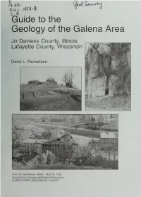 Guide to the Geology of the Galena Area