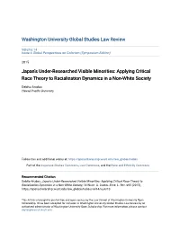 Japan's Under-Researched Visible Minorities: Applying Critical Race