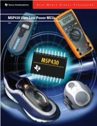 MSP430 Ultra-Low-Power Microcontroller Family Product