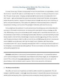 Statistics, Shooting and the Myth of the Three Shot Group by Rocketmanou
