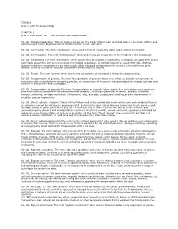 Title 61 Public Utility Regulation Chapter 1