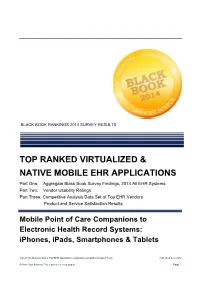 Top Ranked Virtualized & Native Mobile Ehr