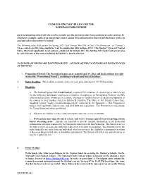 {00178192;V2} CONTEST-SPECIFIC RULES FOR