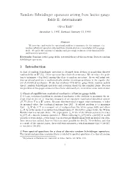 Random Schroedinger Operators Arising from Lattice Gauge Fields [PDF]