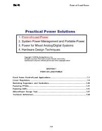 Section 1 Point-Of-Load Power