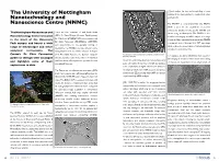 The University of Nottingham Nanotechnology and Nanoscience Centre (NNNC)