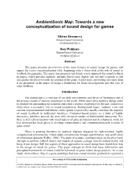 Towards a New Conceptualization of Sound Design for Games