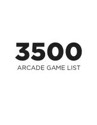 3500-Arcadegamelist.Pdf