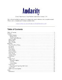 Audacity Manual.Pdf