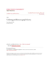 Coloring Problems in Graph Theory Kacy Messerschmidt Iowa State University