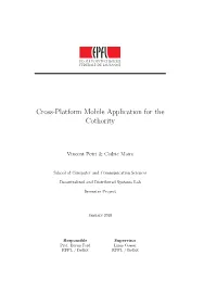 Cross-Platform Mobile Application for the Cothority