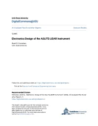 Electronics Design of the AGLITE-LIDAR Instrument