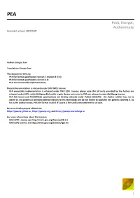 Pack, Encrypt, Authenticate Document Revision: 2021 05 02
