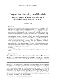 Pragmatism, Identity, and the State 255