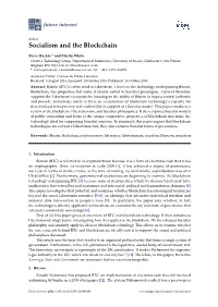 Socialism and the Blockchain