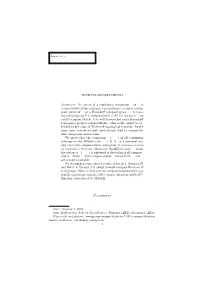 Topology Proceedings COMPACTIFICATIONS of SEMIGROUPS and SEMIGROUP ACTIONS Contents 1. Introduction 2