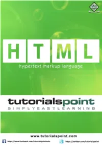 Tutorialspoint HTML.Pdf