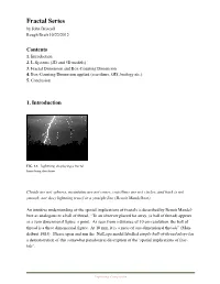 Fractal Series by John Driscoll Rough Draft 10/22/2012