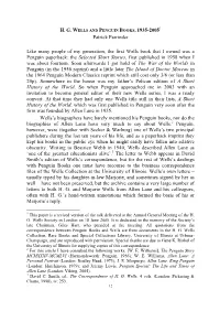 H. G. W ELLS and PENGUIN BOOKS, 1935-2005 Patrick