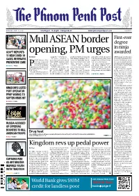 Mull ASEAN Border Opening, PM Urges