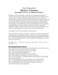 Overview of Trip