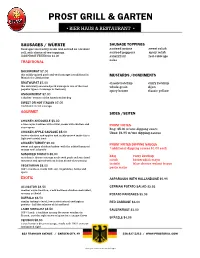 Prost Grill & Garten