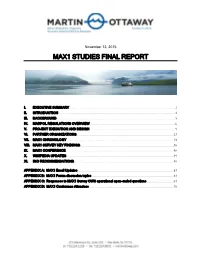 Max1 Studies Final Report