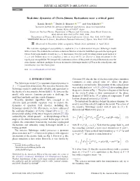 Real-Time Dynamics of Chern-Simons Fluctuations Near a Critical Point