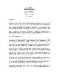 Chapter Five Multivariate Statistics