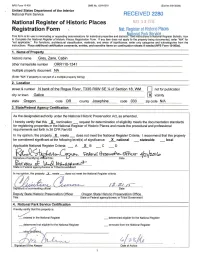Grey, Zane, Cabin Other Names/Site Number ORR110-1341 Multiple Property Document N A______