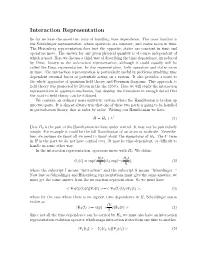 Interaction Representation