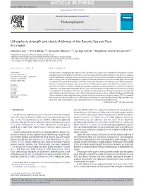 Lithospheric Strength and Elastic Thickness of the Barents Sea and Kara Sea Region