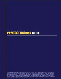 Naval Special Warfare Physical Training Guide
