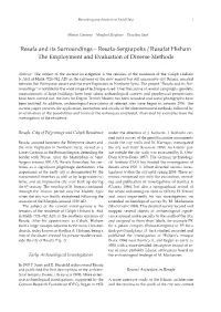 Resafa and Its Surroundings – Resafa-Sergiupolis / Rusafat Hisham the Employment and Evaluation of Diverse Methods