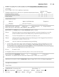 Resolution 17 - 20
