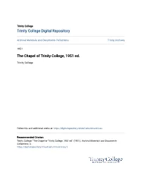 The Chapel of Trinity College, 1951 Ed