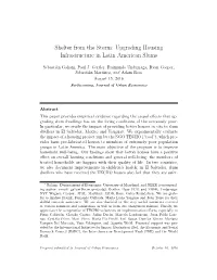 Upgrading Housing Infrastructure in Latin American Slums
