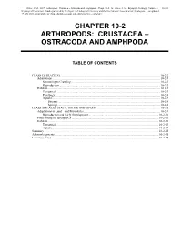 Volume 2, Chapter 10-2: Arthropods: Crustacea